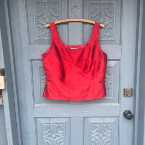 Formal Red Sleeveless Top - Picture 1 of 1